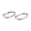 Zinc Alloy Spring Gate Rings PALLOY-L233-07B-P-3