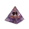 Orgonite Pyramid Resin Display Decorations DJEW-I017-01D-1