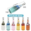 12Pcs 6 Colors Resin Pendants RESI-YW0005-89-3