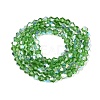 AB Color Plated Transparent Glass Beads Strands GLAA-G127-01-01M-3