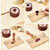 Brass Wax Seal Stamp with Wood Handle AJEW-WH0412-0263-3