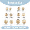 120Pcs 6 Styles Brass Spacer Beads KK-DC0003-63-2