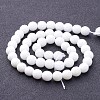 Synthetic White Agate Beads Strands X-G-D419-8mm-01-3