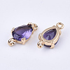 Transparent Glass Links connectors GLAA-T007-18E-2