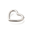 304 Stainless Steel Heart Linking Rings STAS-I321-73P-2