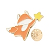 Animals Holding Star Enamel Pins JEWB-S032-02G-C-3