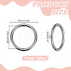 16Pcs 304 Stainless Steel Linking Rings STAS-AR0002-65A-P-2