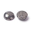 Half Round Natural Pyrite Cabochons X-G-I125-09-10x4mm-3