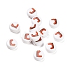 Christmas Theme Printed Opauqe Acrylic Beads OACR-R004-01D-1