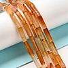 Natural Agate Beads Strands G-E612-B13-F-4