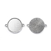 Tibetan Style Alloy Cabochon Connector Settings X-TIBE-M022-11AS-2