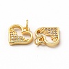 Rack Plating Brass Micro Pave Cubic Zirconia Charms ZIRC-K089-02G-3