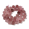 Natural Strawberry Quartz Beads Strands G-P534-A03-02-3