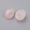 Natural Rose Quartz Flat Back Cabochons X-G-G741-30x40mm-21-2