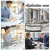 DELORIGIN 12Pcs 3 Styles Organic Glass & Acrylic Earring Displays Sets EDIS-DR0001-09-7