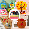 40Pcs Square Felt Fabric DIY-CY0003-37-6