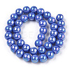 Electroplate Opaque Glass Beads Strands GLAA-T032-P4mm-AB11-2