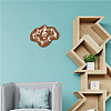 Creative Natural Wooden Wall Hanging Decoration AJEW-WH0331-010-5