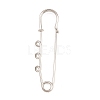 Iron Safety Pins Brooch Findings IFIN-Z005-02P-02-1