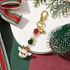 Christmas Santa Claus Handmade Glass Seed Beads Pendant Decorations HJEW-MZ00068-02-2