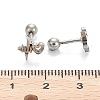 201 Stainless Steel Barbell Cartilage Earrings EJEW-R147-40-4