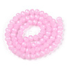 Baking Paint Imitation Jade Glass Bead Strands X-DGLA-A034-J4MM-A44-2
