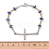 201 Stainless Steel Link Chain Bracelets BJEW-A032-01GP-02-3