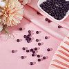 120Pcs Natural Amethyst Round Beads G-PA0001-16A-3