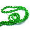 Baking Paint Imitation Jade Glass Round Bead Strands DGLA-Q021-8mm-10-3