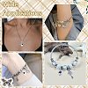 16Pcs 4 Styles Spray Printed Alloy European Dangle Charms FIND-CJ0005-53-7