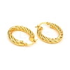 Brass Hoop Earrings EJEW-F250-05-G-2