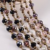 Handmade Glass Beaded Chains for Necklaces Bracelets Making AJEW-JB00187-1