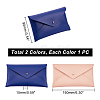 2Pcs 2 Colors PU Imitation Leather Envelope Glasses Bag FIND-GA0002-73-3