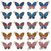 20Pcs Butterfly Alloy Enamel Pendants & Links Connectors JX228A-1