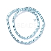 Electroplate Glass Beads Strands EGLA-Q128-13G-2