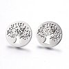 304 Stainless Steel Stud Earrings EJEW-H371-05P-1