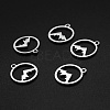 Non-Tarnish 201 Stainless Steel Charms STAS-N090-LA003-3