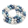 Electroplated Shell Pearl Beads Strands SHEL-F008-03B-07-2