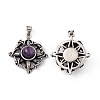 Natural Amethyst Pendants KK-A173-07AS-02-2