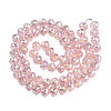 Transparent Crackle Glass Beads Strands X-GLAA-N051-07-2