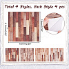 16Pcs 4 Colors Self Adhesive PVC Wall Stickers DIY-GO0002-15-2