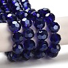 Electroplate Glass Bead Strands X-EGLA-R015-8mm-3-2