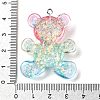 Transparent Resin Pendants RESI-H036-01A-3