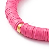 Handmade Polymer Clay Heishi Beads Stretch Bracelets BJEW-JB05759-4
