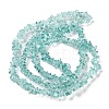 Spray Painted Transparent Glass Beads Strands GLAA-P060-01B-04-2
