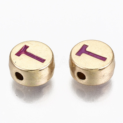 Alloy Enamel Beads ENAM-S122-029T-RS-1