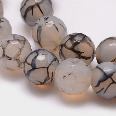 Natural Dragon Veins Agate Bead Strands G-K166-07F-12mm-15-1