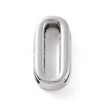 Alloy Letter Slide Charms FIND-A023-17O-1