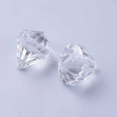 Transparent Acrylic Pendants for Curtains DB26x23mmC01-1