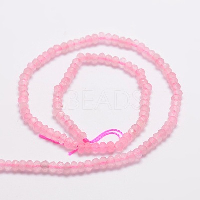 Dyed Natural Malaysia Jade Rondelle Beads Strands X-G-E316-2x4mm-32-1